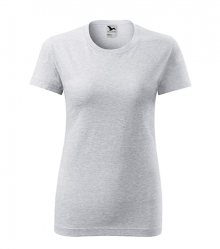 Dámské tričko Classic New - Světle šedý melír | S