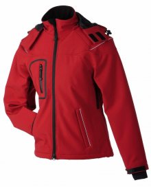 Zimní dámská softshellová bunda JN1001 - Červená | L