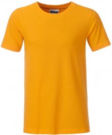 Klasické chlapecké tričko z biobavlny 8008B - Zlatě žlutá | XXL