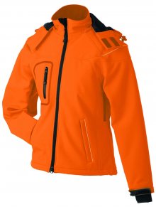 Zimní dámská softshellová bunda JN1001 - Oranžová | L