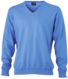 Pánský bavlněný svetr JN659 - Ledově modrá | L