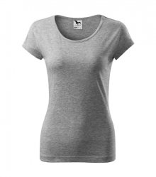 Dámské tričko Pure - Tmavě šedý melír | XS
