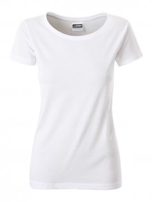 Klasické dámské tričko z biobavlny 8007 - Bílá | XS