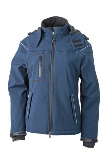 Zimní dámská softshellová bunda JN1001 - Tmavě modrá | L