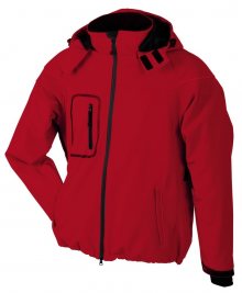 Zimní pánská softshellová bunda JN1000 - Červená | L