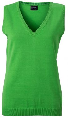 Dámský svetr bez rukávů JN656 - Zelená | L