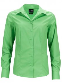 Dámská košile s dlouhým rukávem JN641 - Limetkově zelená | XS