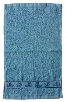 Dětský ručník s motivy 30x50 - Modrá | 30 x 50 cm
