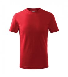 Dětské tričko Basic - Červená | 122 cm (6 let)