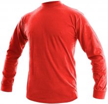 Pánské tričko s dlouhým rukávem PETR - Červená | XXL