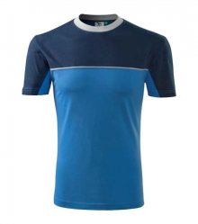 Tričko Colormix - Azurově modrá | S