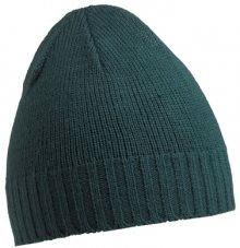 Pletená přiléhavá čepice MB503 - Tmavě zelená