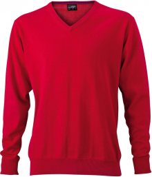 Pánský bavlněný svetr JN659 - Červená | L