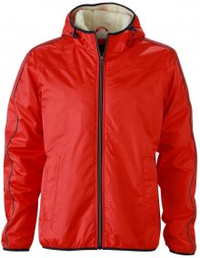 Pánská bunda Beránek JN1104 - Světle červená / bílá | L