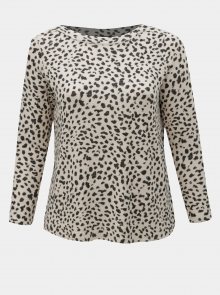 Béžový volný svetr s gepardím vzorem Dorothy Perkins Curve