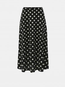 Černá puntíkovaná midi sukně Jacqueline de Yong Shilla