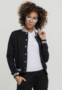 Urban Classics Ladies College Sweat Jacket blk/blk - 4XL