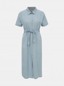Modré pruhované košilové šaty Jacqueline de Yong Leila