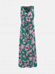 Růžovo-zelené květované maxišaty Jacqueline de Yong Kamma