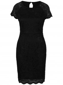 Černé krajkové šaty s krátkým rukávem ONLY Shira