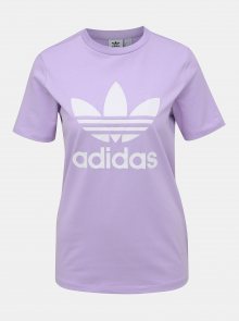 Světle fialové dámské tričko s potiskem adidas Performance