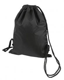 Stahovací batoh SPORT - Černá