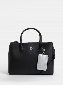 Černá kabelka s pouzdrem na notebook a peněženkou 3v1 Tommy Hilfiger Charming