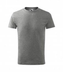 Dětské tričko Basic - Tmavě šedý melír | 110 cm (4 roky)