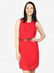 Červené šaty s páskem Haily´s Tanja