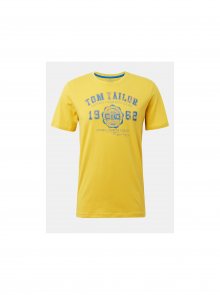 Žluté pánské tričko s potiskem Tom Tailor