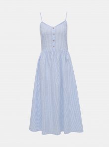 Bílo-modré pruhované šaty na ramínka Jacqueline de Yong Karim