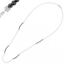 Engelsrufer Stříbrný náhrdelník s černými spinely ERN-80-PLATA-BS