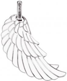 Engelsrufer Stříbrný přívěsek Andělské křídlo s bílým smaltem ERW-L2-ENW