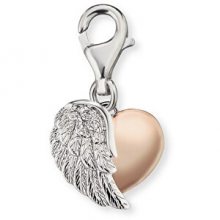 Engelsrufer stříbrný přívěšek Srdce s křídlem ERC-HEARTWINGBI ER0103