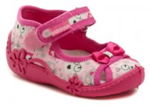 Vi-GGa-Mi růžové dětské plátěné sandálky ZULKA