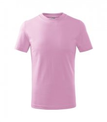 Dětské tričko Basic - Růžová | 122 cm (6 let)