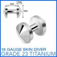 Titanový implantát \"skin diver\" se špicí C10.19