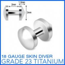 Titanový implantát \"skin diver\" s kulatou hlavičkou C10.19