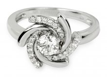 Silver Cat Stříbrný prsten s krystaly SC040 56 mm