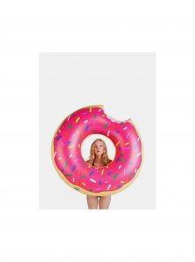 Růžový nafukovací kruh do vody ve tvaru donutu BigMouth Inc.
