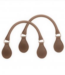 O bag bronzová krátká koženková držadla Bronzo se zlatými prvky