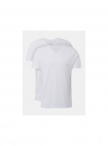 Sada dvou bílých pánských basic triček Tom Tailor