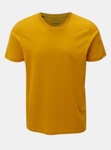 Žluté basic tričko Selected Homme Perfect