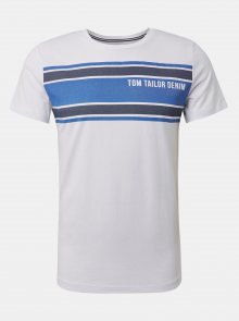 Bílé pánské tričko s potiskem Tom Tailor Denim
