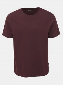 Vínové basic tričko Burton Menswear London