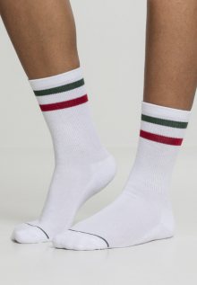 Urban Classics 3-Tone College Socks 2 Pack white/green/red - 39–42