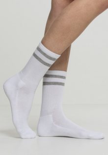 Urban Classics 2-Stripe Socks 2-Pack white/lightgrey - 39–42