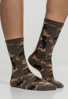 Urban Classics Camo Socks 2-Pack wood camo - 39–42