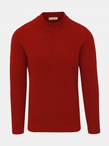 Červený svetr Selected Homme Bubble