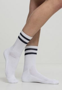 Urban Classics 2-Stripe Socks 2-Pack white/navy - 39–42